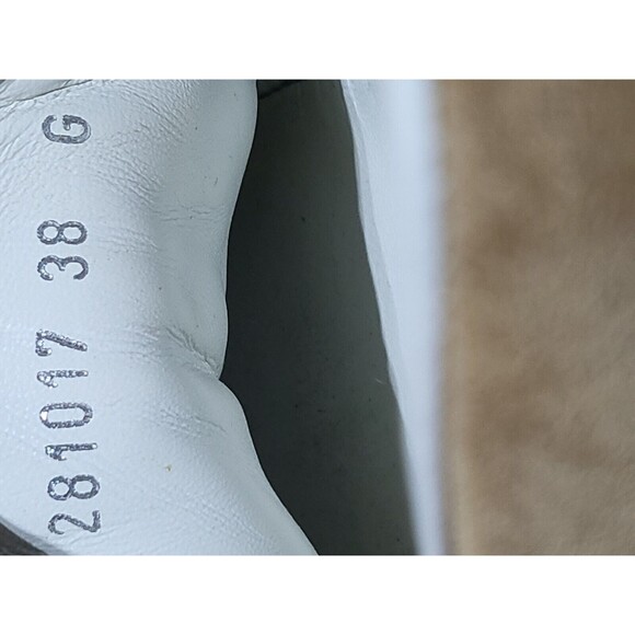 Gucci Brown Leather Suede Trainer with Script Logo Sneaker Lace Adult 7.5 - Picture 10 of 11